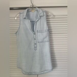 Light Blue Sleeveless Top